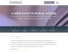 Tablet Screenshot of chorusaccess.org
